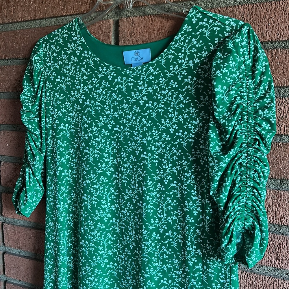 CeCe Gramercy Girl Lush Green Dress